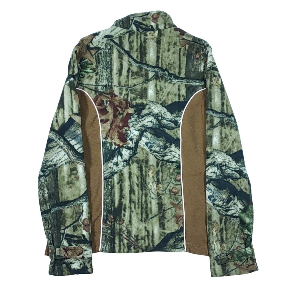 Mossy Oak BREAK-UP INFINITY Camo Fleece Pullover Jacket Women's Medium 1/4 Zip - Picture 3 of 13